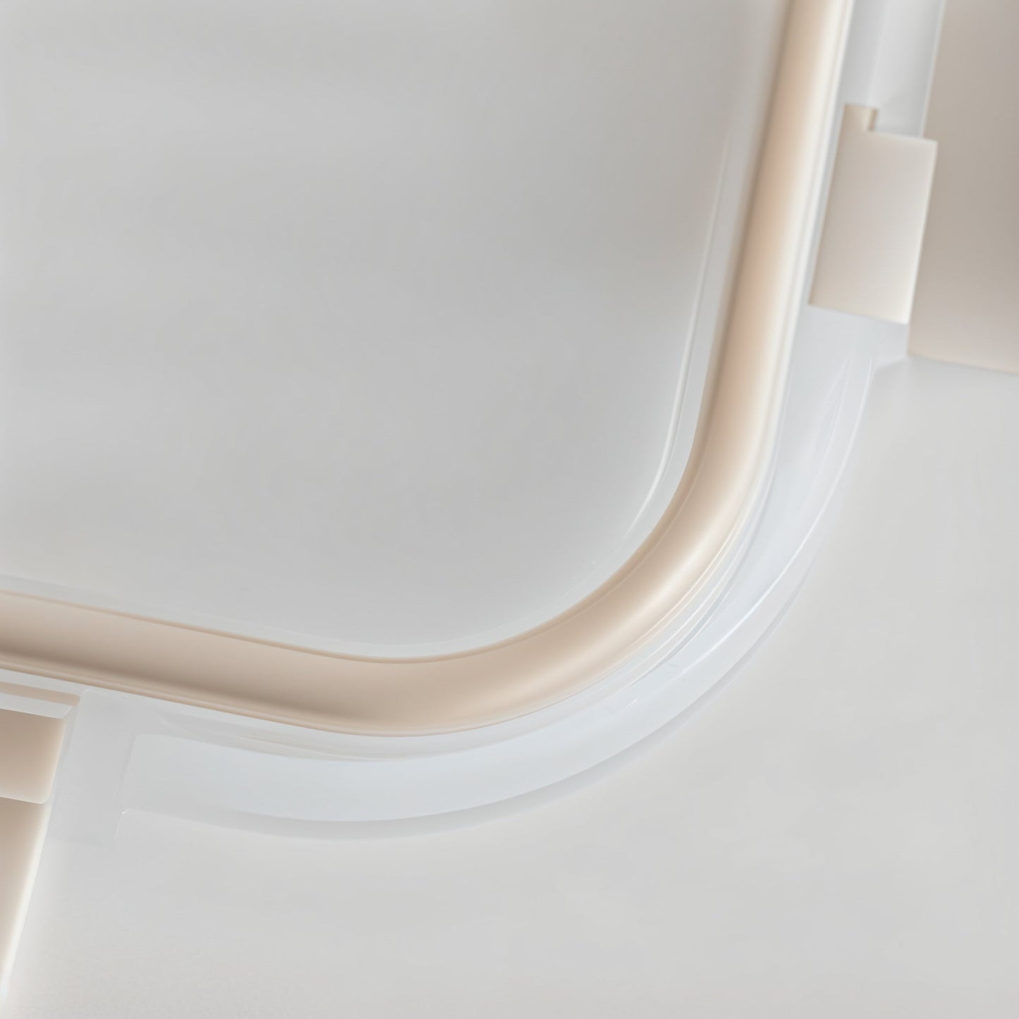 Glass Bento Box - 3 Sections (Vanilla)