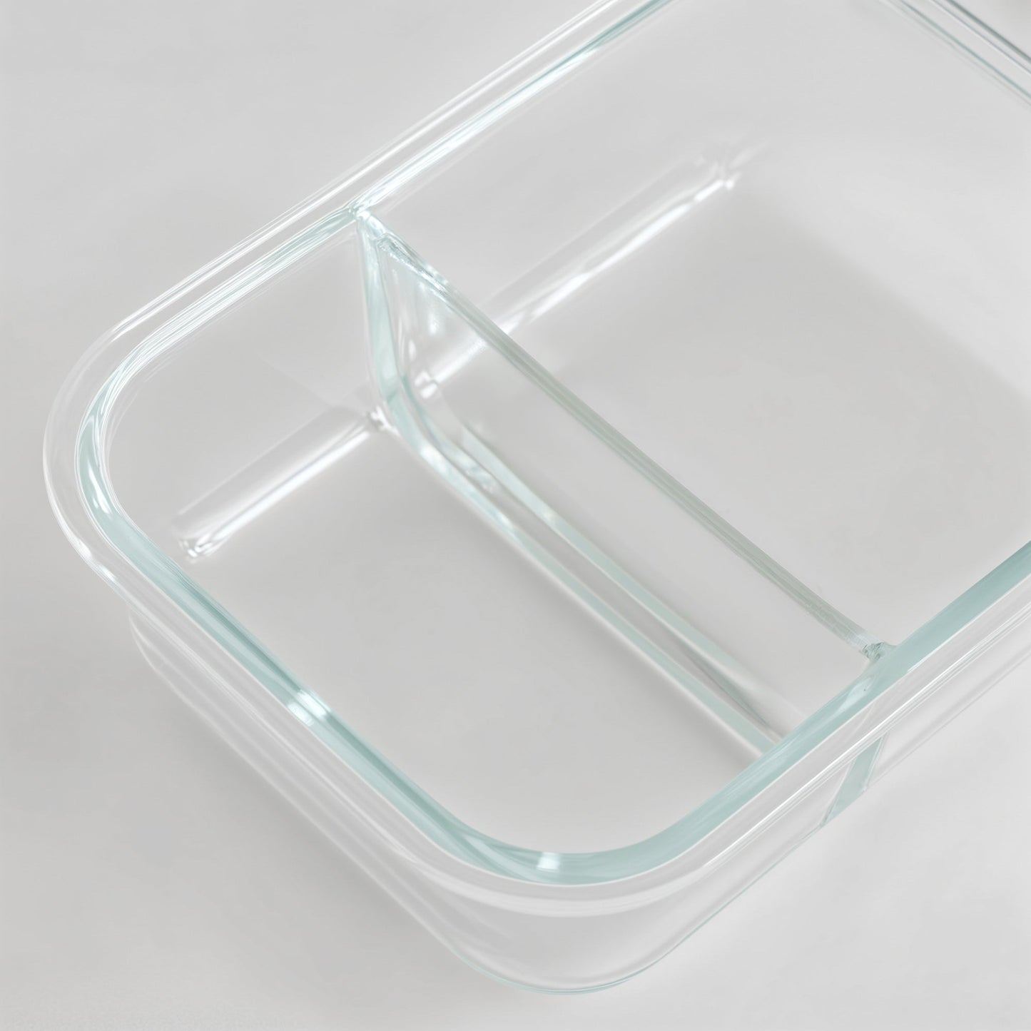 Glass Bento Box - Divided (Vanilla)