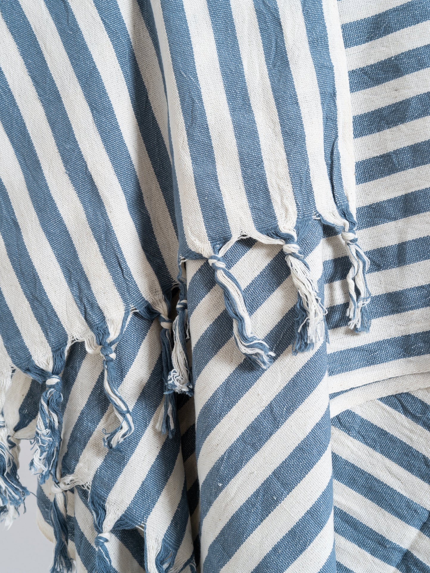 Girit Blue Cotton Linen Towel