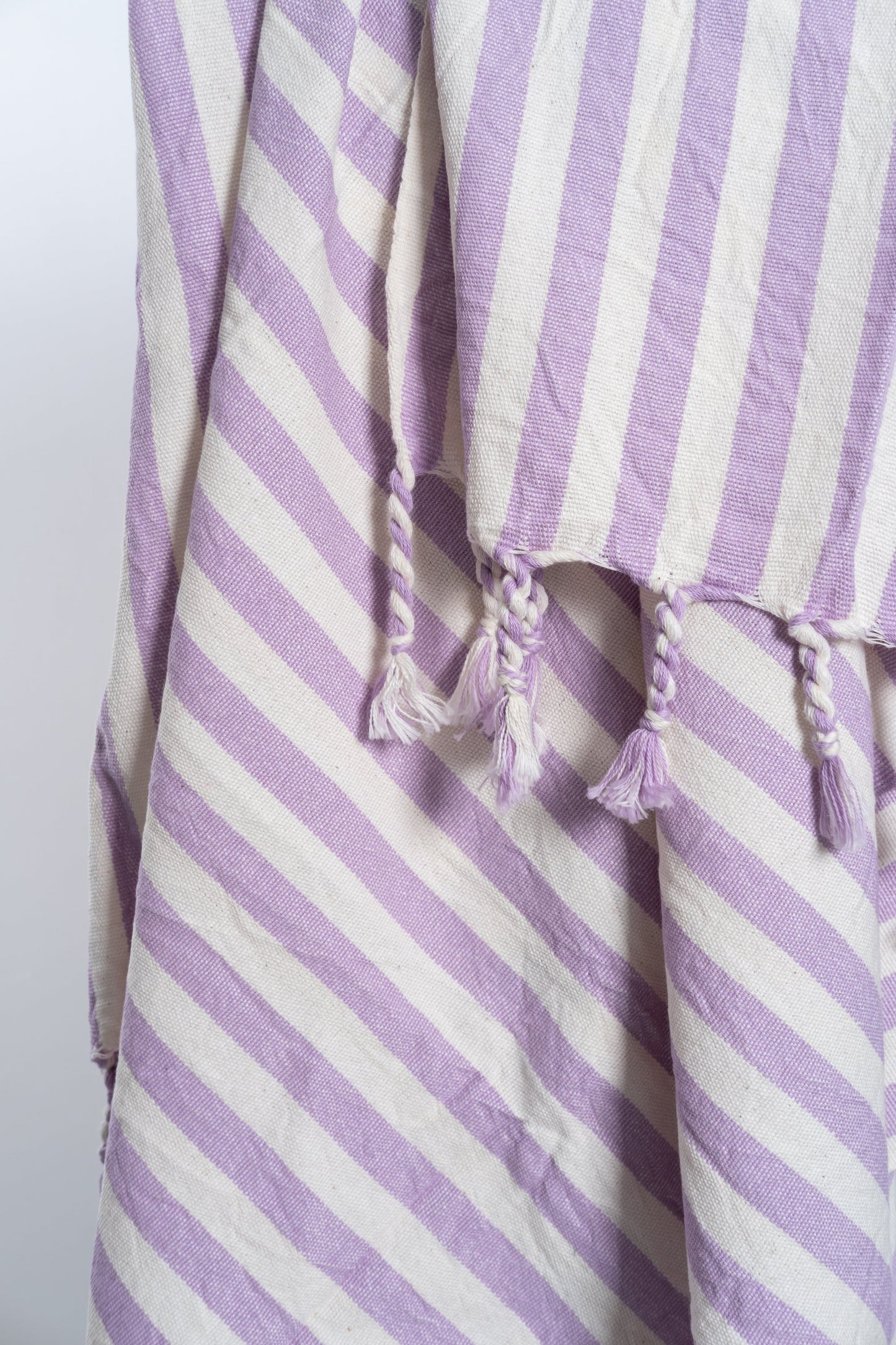 Girit Lilac Cotton Linen Towel