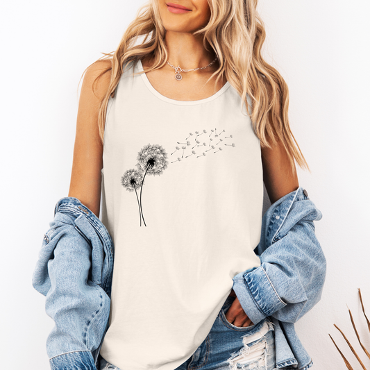 Dandelion, Nature, Beautiful Comfort Colors Tank Top