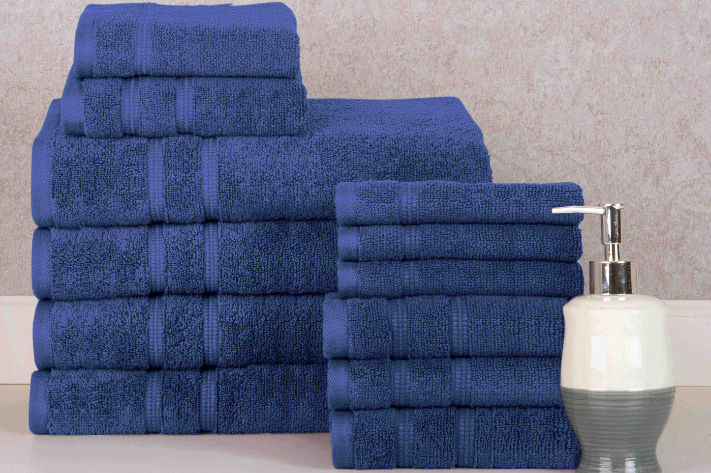 Bibb Home Zero Twist Egyptian Cotton Towel Set.