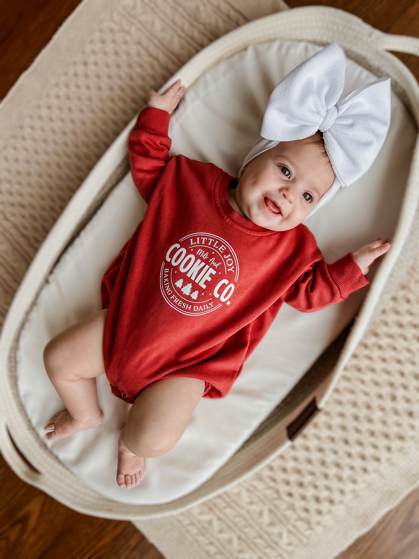 Little Joy Cookie Co. Christmas Sweatshirt Romper