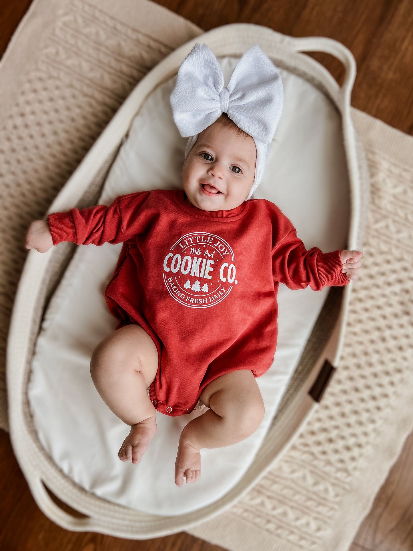 Little Joy Cookie Co. Christmas Sweatshirt Romper