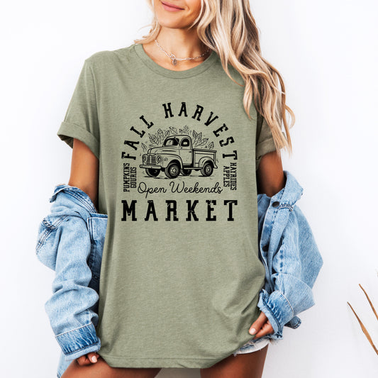 Fall Harvest Market, Pumpkins, Autumn, Tshirt