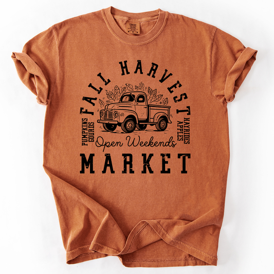 Fall Harvest Market, Pumpkins, Autumn, Comfort Colors T-Shirt