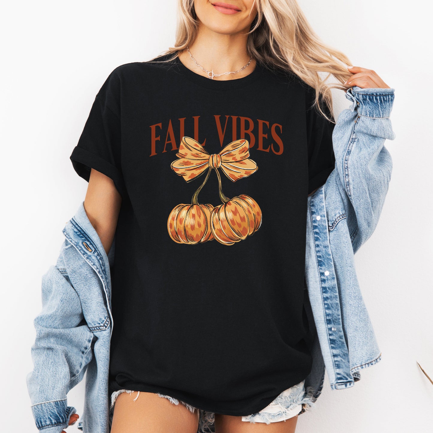 Fall Vibes, Pumpkins, Cherry, Autumn, Halloween, Tshirt