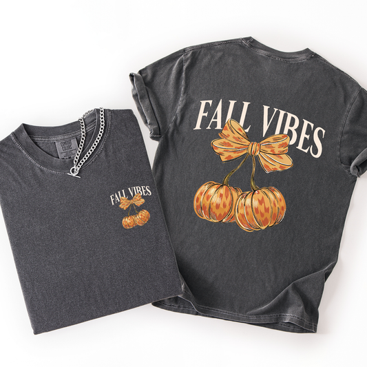 Fall Vibes, Pumpkins, Cherry, Autumn, Halloween, Comfort Colors T-Shirt