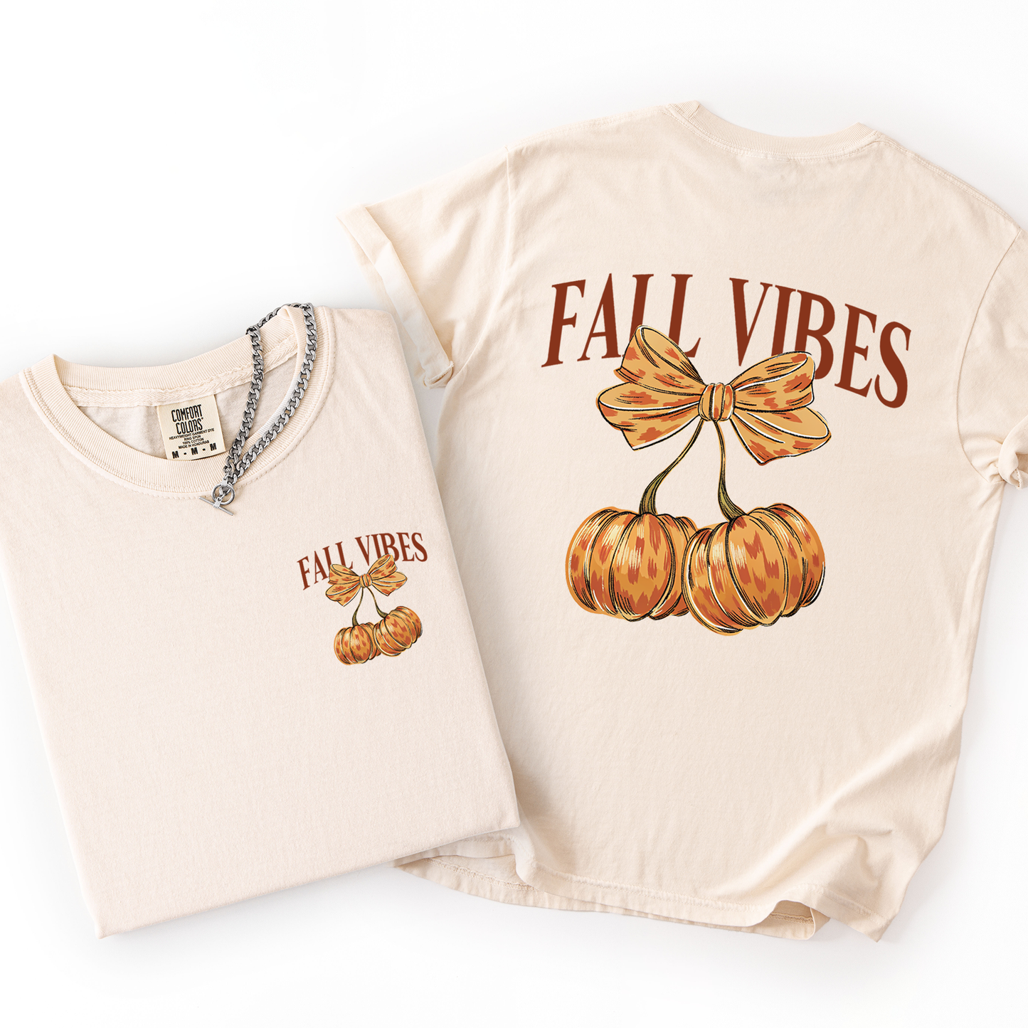Fall Vibes, Pumpkins, Cherry, Autumn, Halloween, Comfort Colors T-Shirt