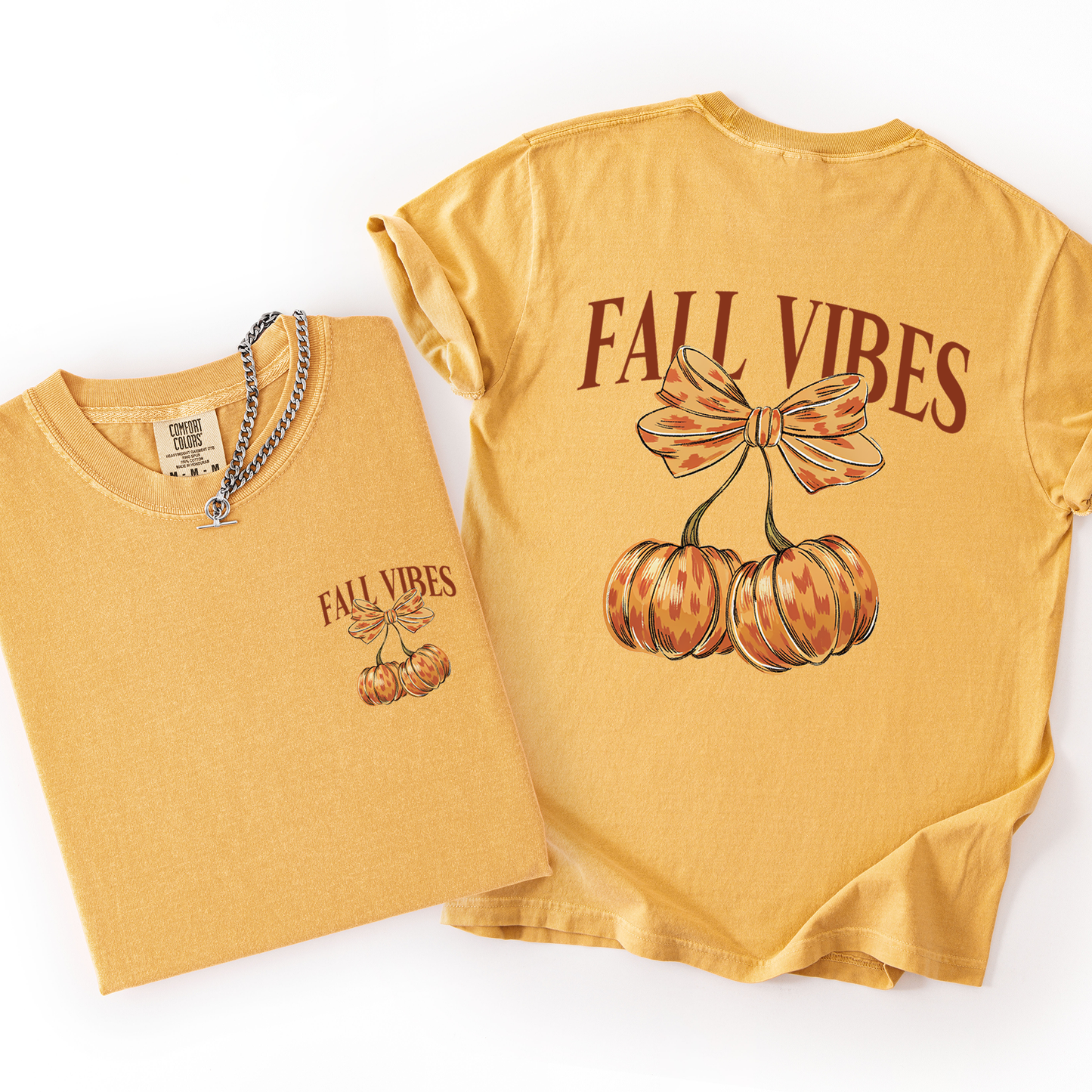 Fall Vibes, Pumpkins, Cherry, Autumn, Halloween, Comfort Colors T-Shirt