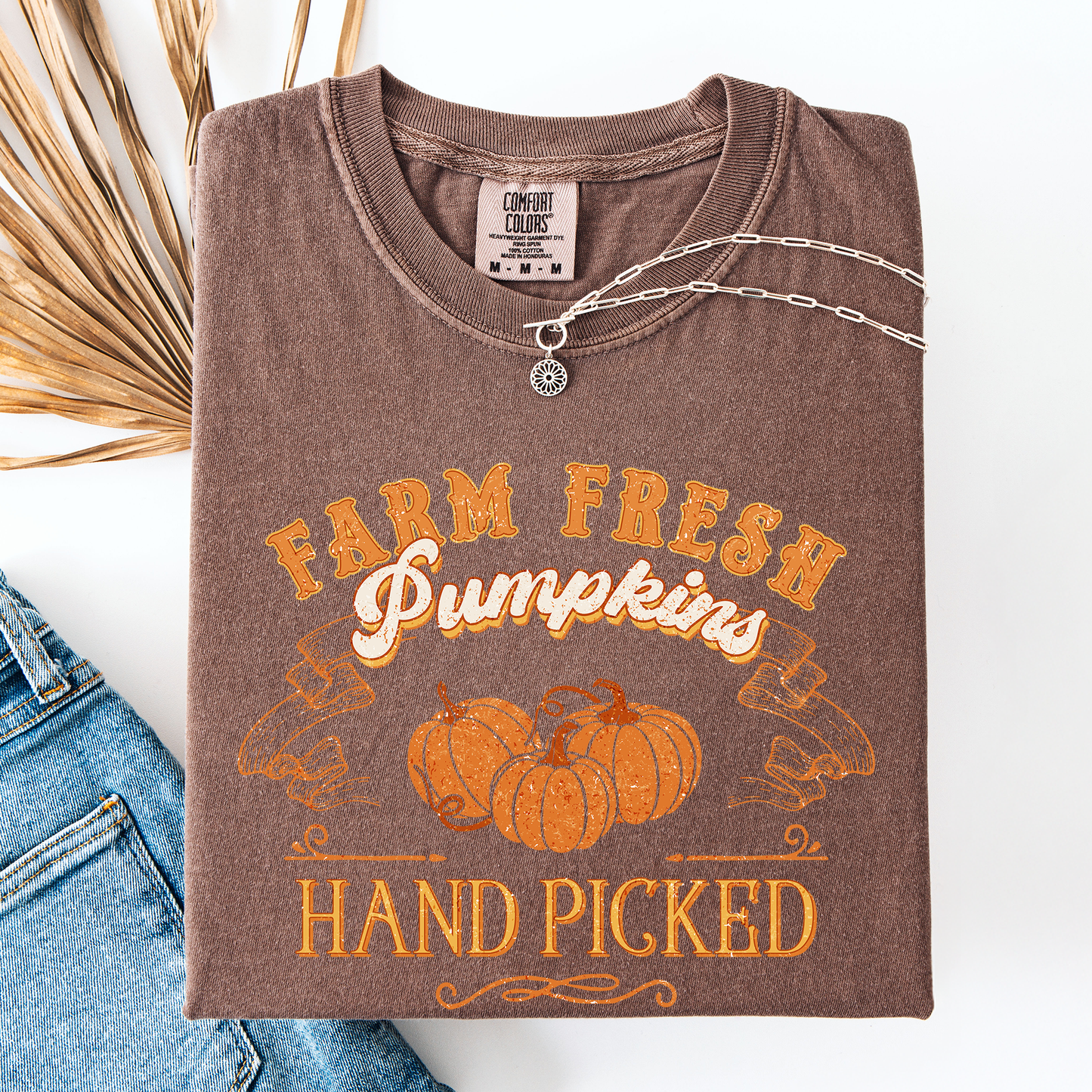 Farm Fresh Pumpkins, Hand Picked, Halloween, Fall, Autumn, Farm, Comfort Colors T-Shirt
