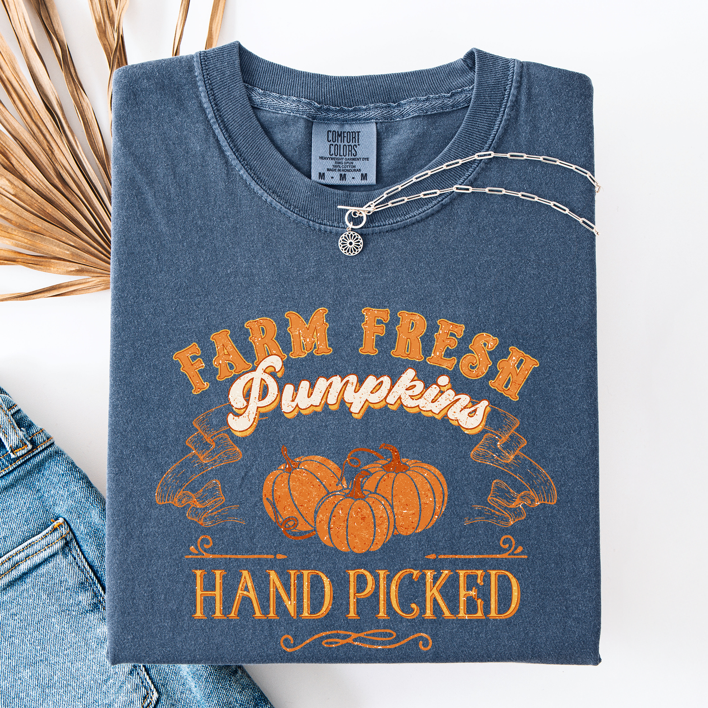 Farm Fresh Pumpkins, Hand Picked, Halloween, Fall, Autumn, Farm, Comfort Colors T-Shirt