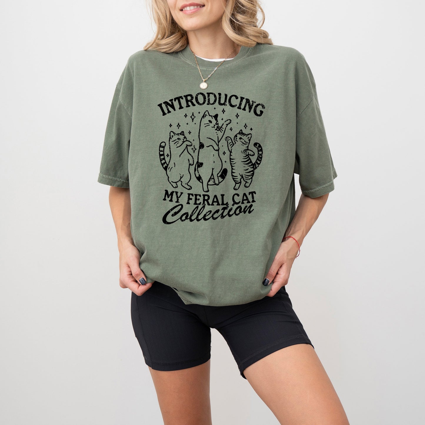 Feral Cats, Funny, Aesthetic, Meme, Sassy, Tshirt Comfort Colors T-Shirt