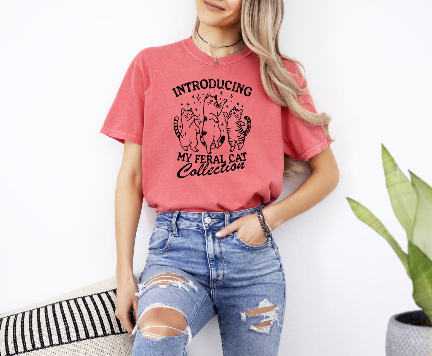 Feral Cats, Funny, Aesthetic, Meme, Sassy, Tshirt Comfort Colors T-Shirt