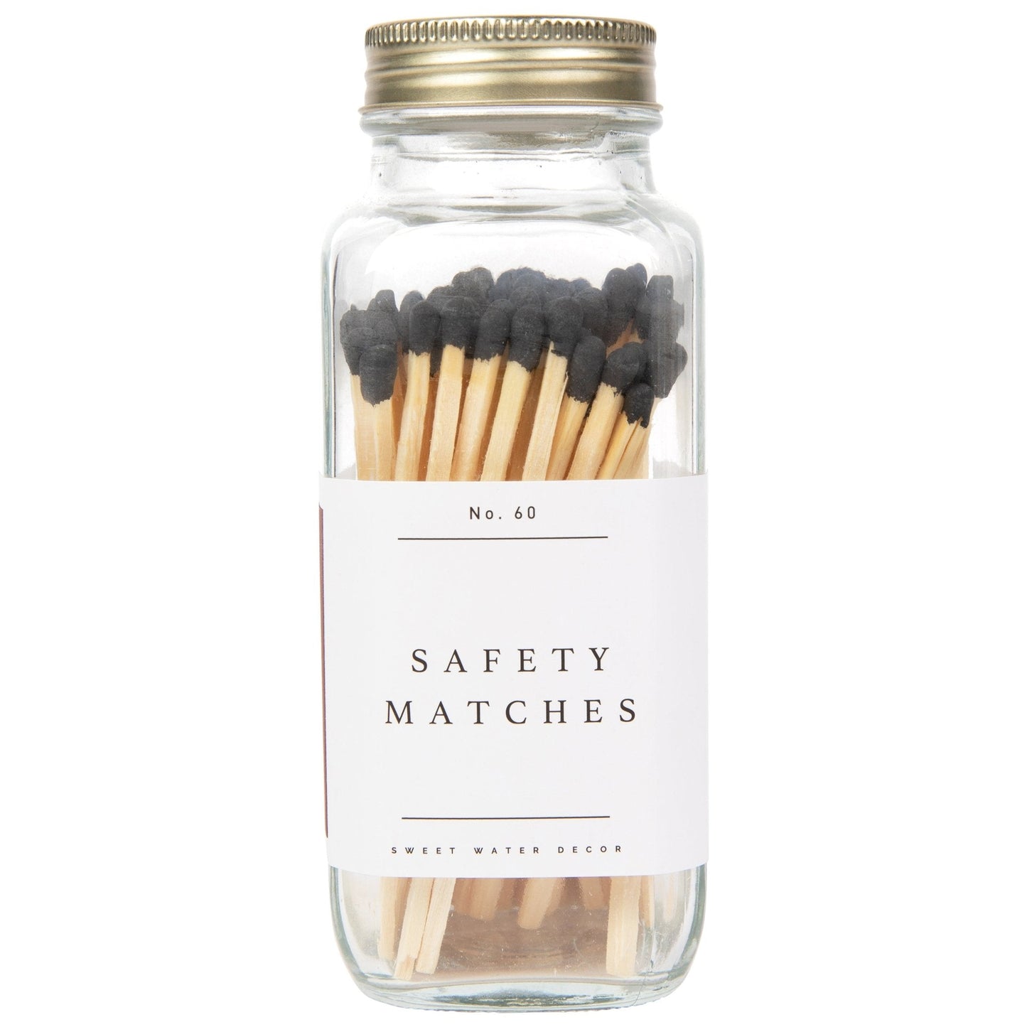 Black Tip Safety Matches - 60 Count, 3.75"