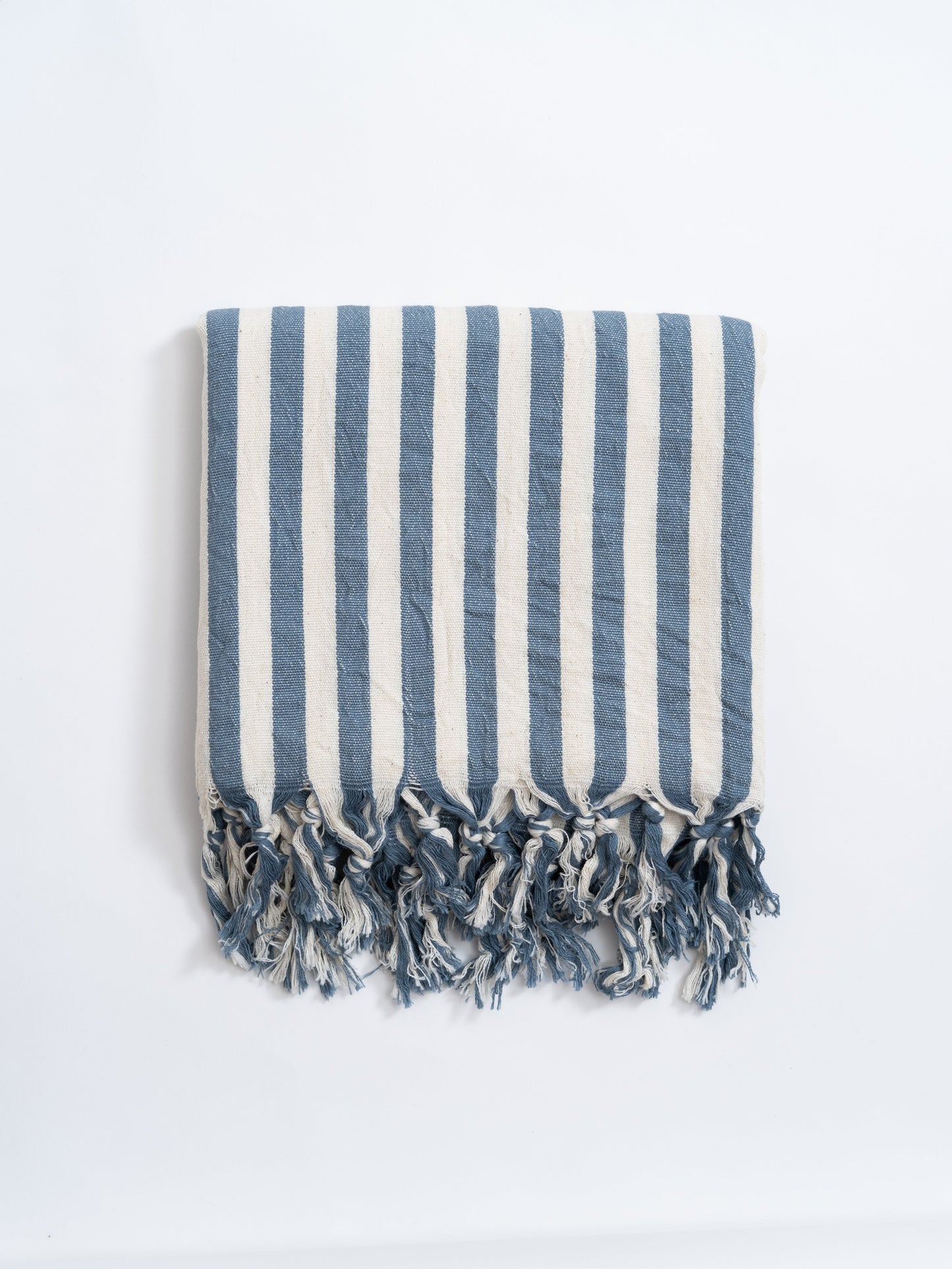 Girit Blue Cotton Linen Towel