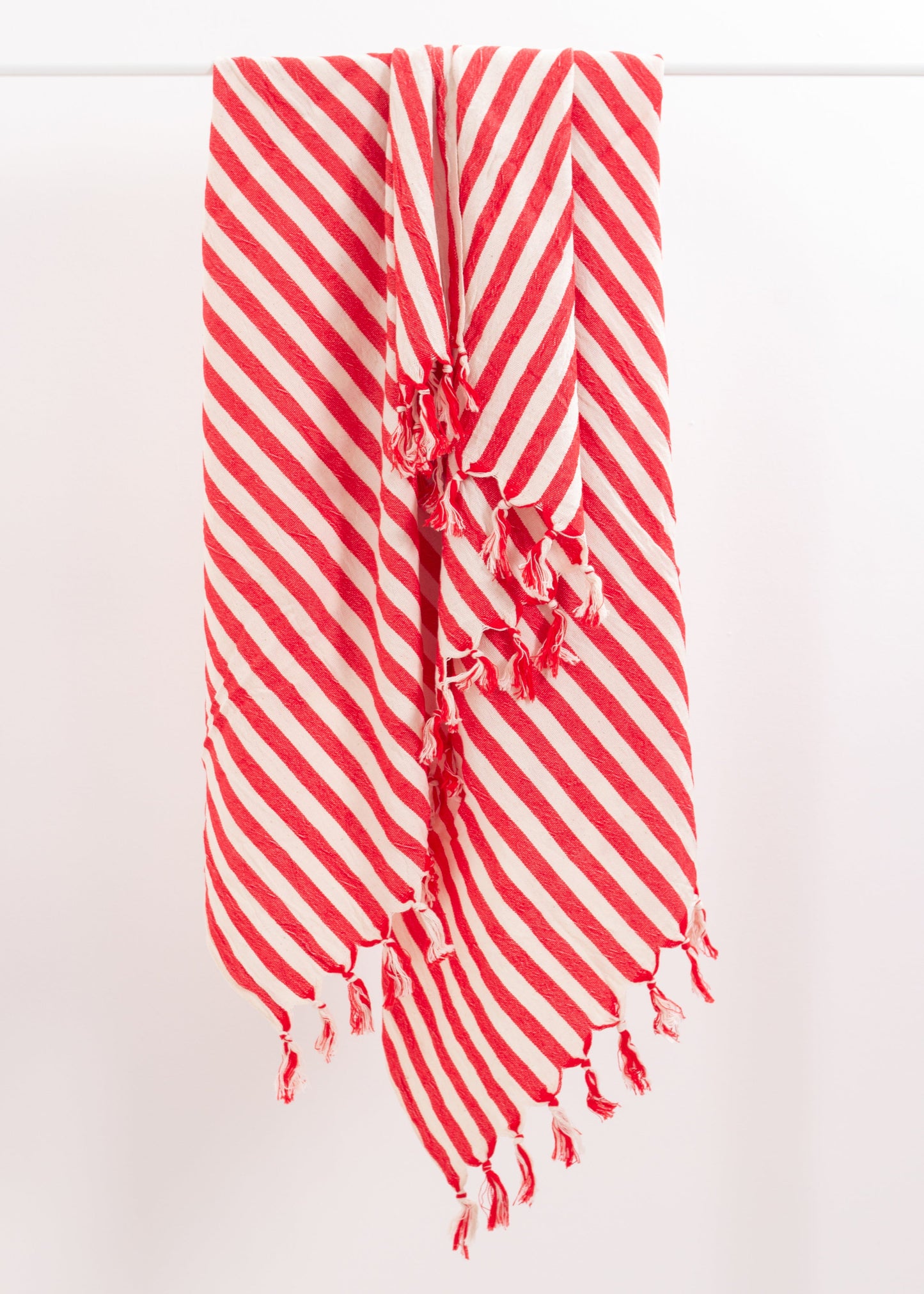 Girit Red Cotton Linen Towel