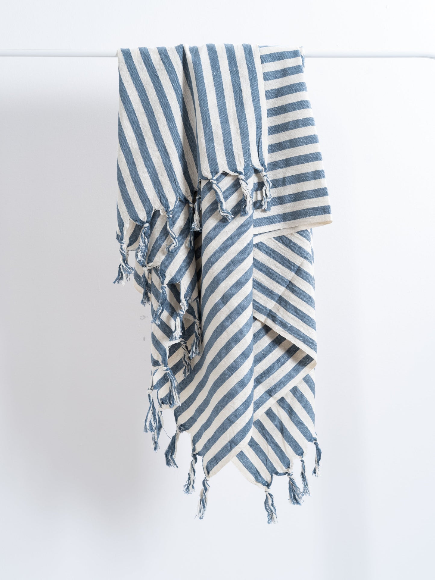 Girit Blue Cotton Linen Towel