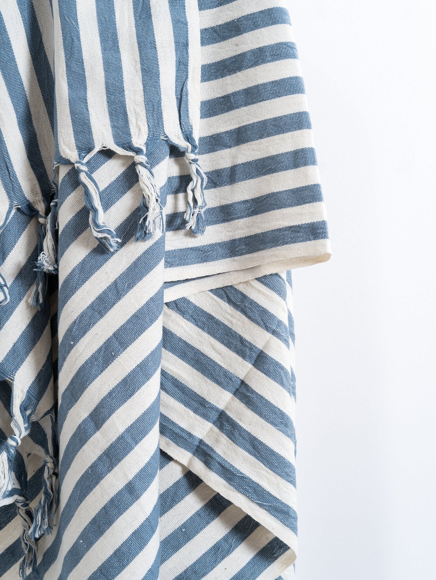 Girit Blue Cotton Linen Towel