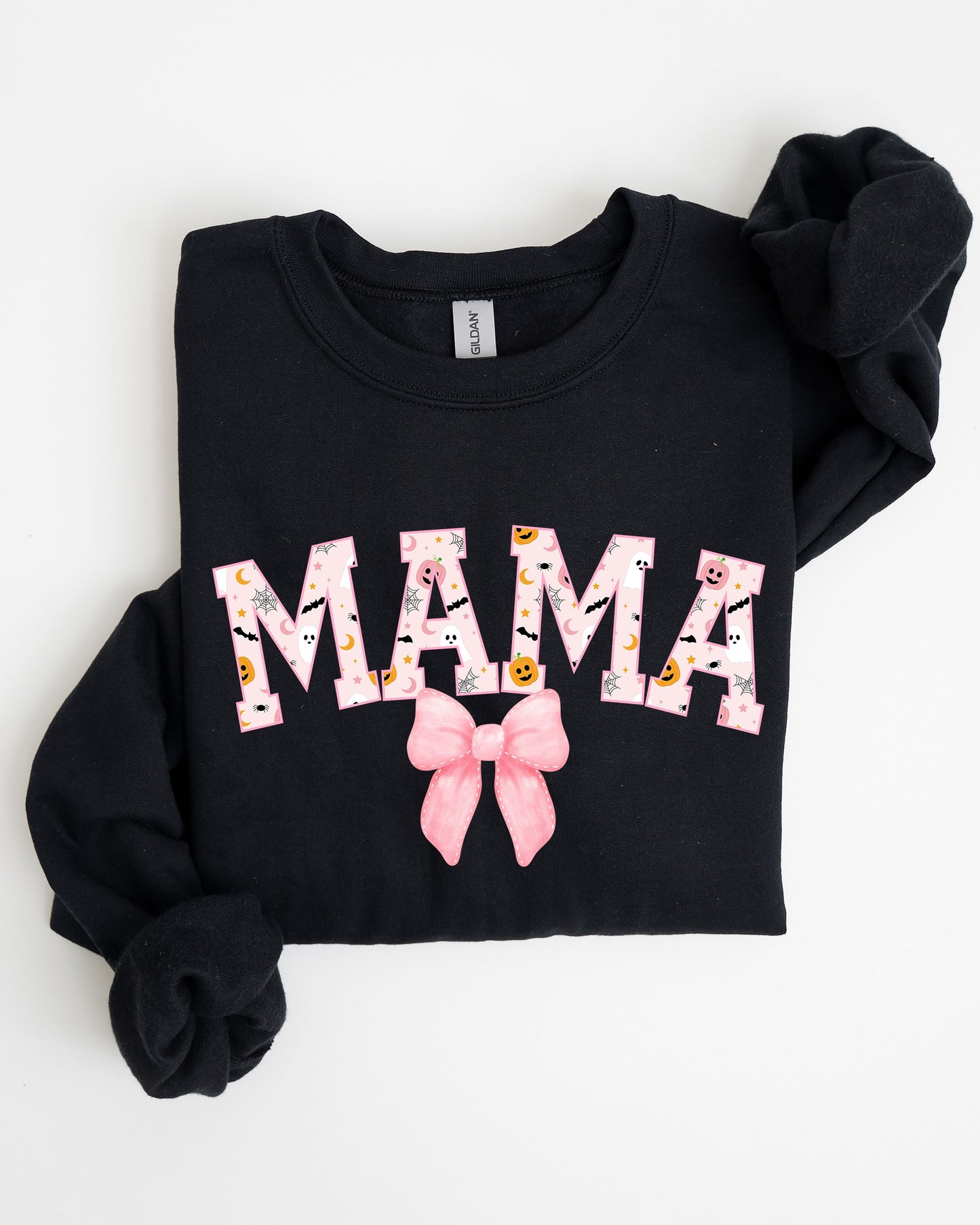 Halloween, Mama, Coquette Ribbons and Bows, Fall, Autumn Sweatshirt