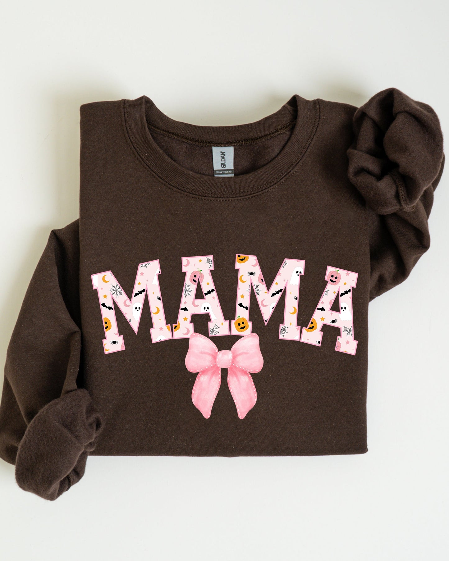 Halloween, Mama, Coquette Ribbons and Bows, Fall, Autumn Sweatshirt