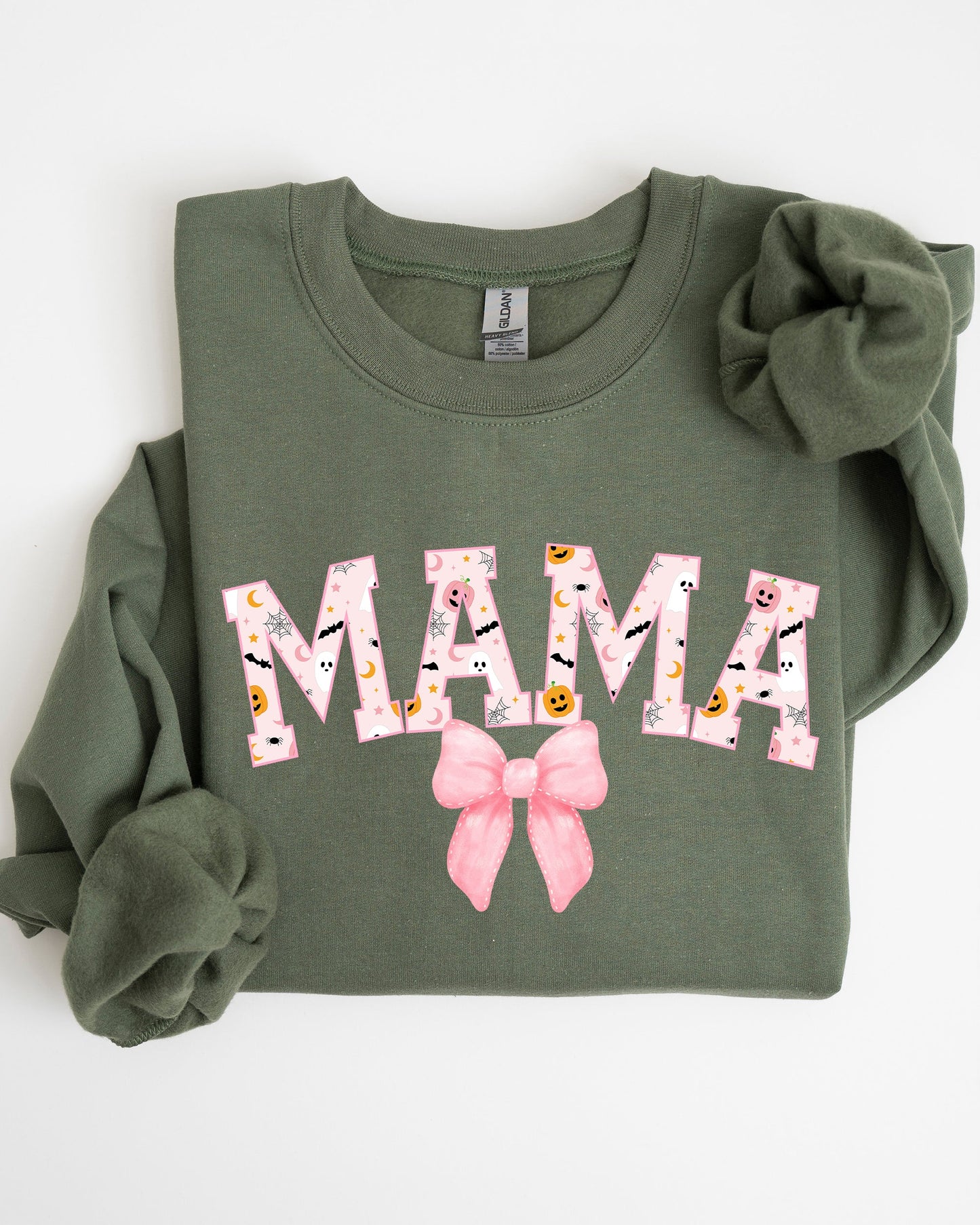Halloween, Mama, Coquette Ribbons and Bows, Fall, Autumn Sweatshirt