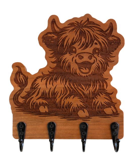 Happy Highland Cow 01 Wall Hanger