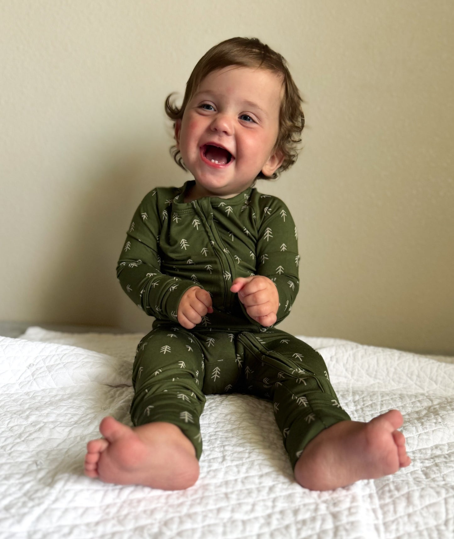 Christmas Tree Bamboo Pajamas - Zippy