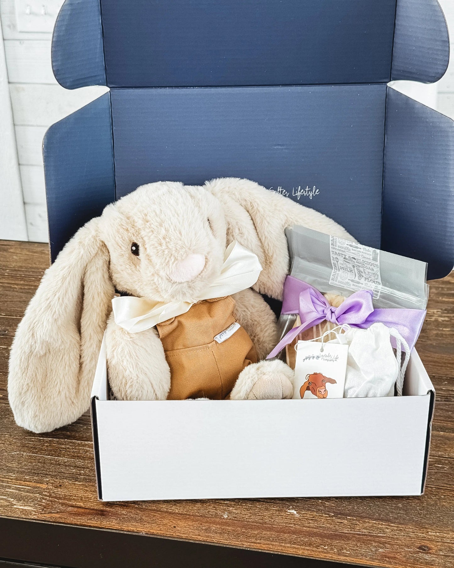 Xander Stuffed Bunny - Gift Box Set