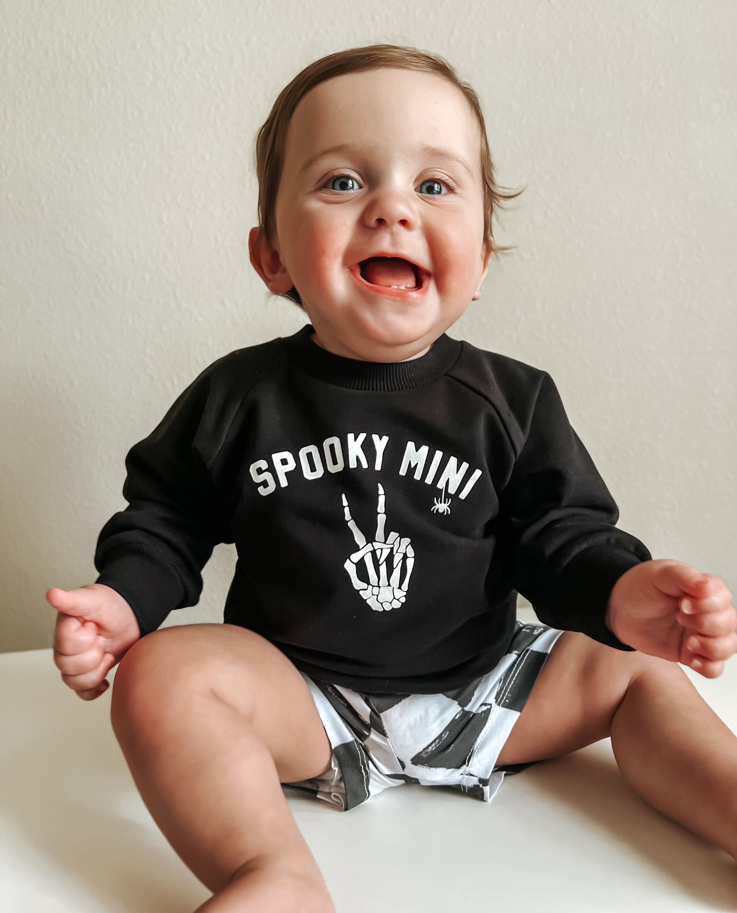 Organic Cotton Spooky Mini Crewneck Sweatshirt