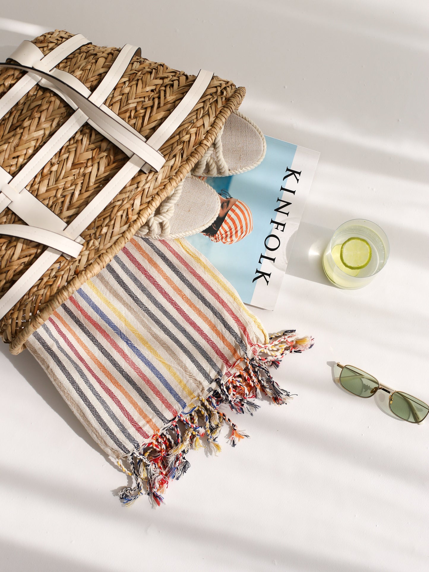 New Rainbow Cotton Linen Towel