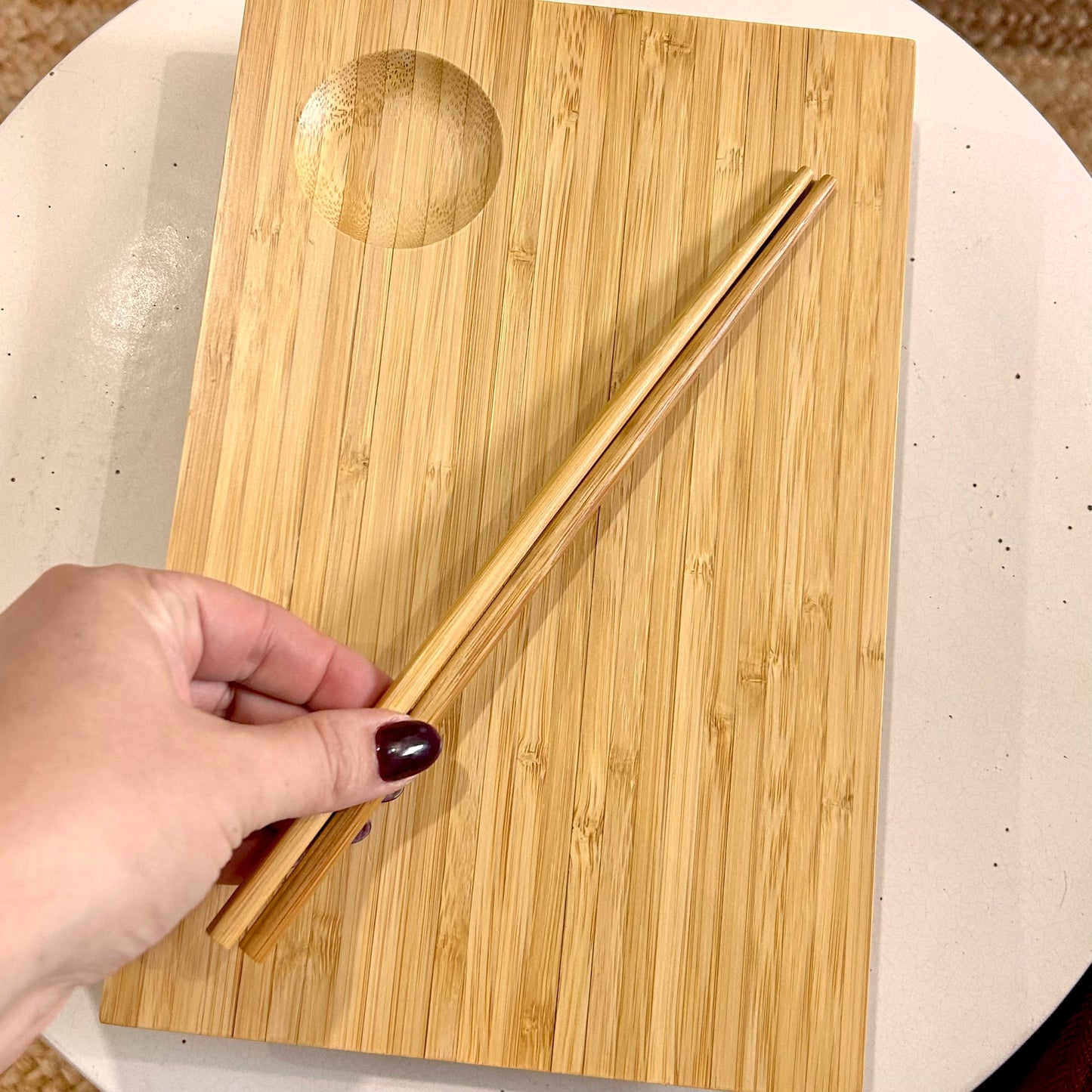 Bamboo Sushi Plate Set