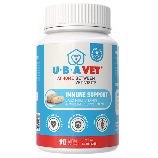UBAVET Immune Support Daily Multi-Vitamin & Mineral Tablets for Dogs – 90 ct
