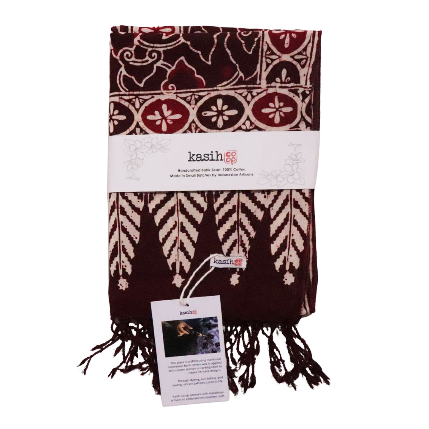 Batik Scarf - Cotton - Storm