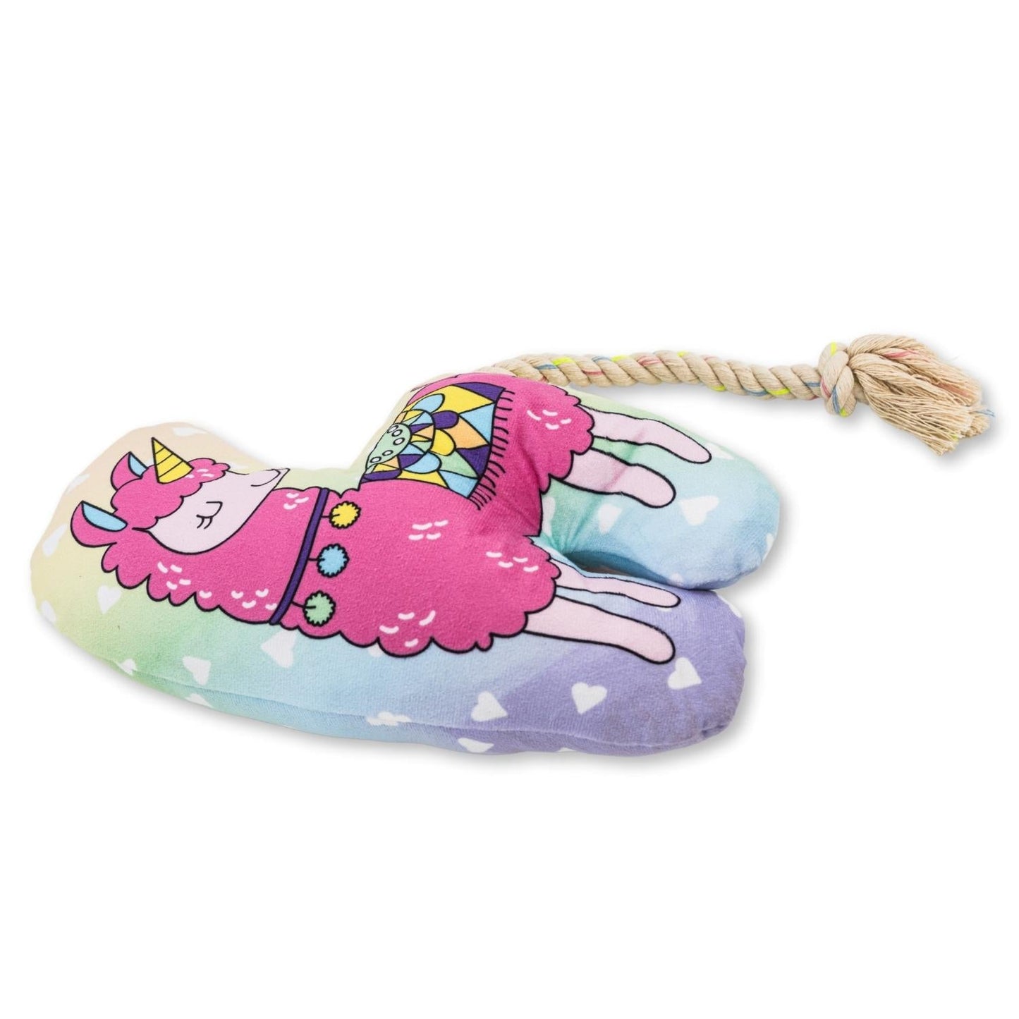 Magical Llama Plush Dog Toy – with Squeaker & Crinkle Paper for Fun Play
