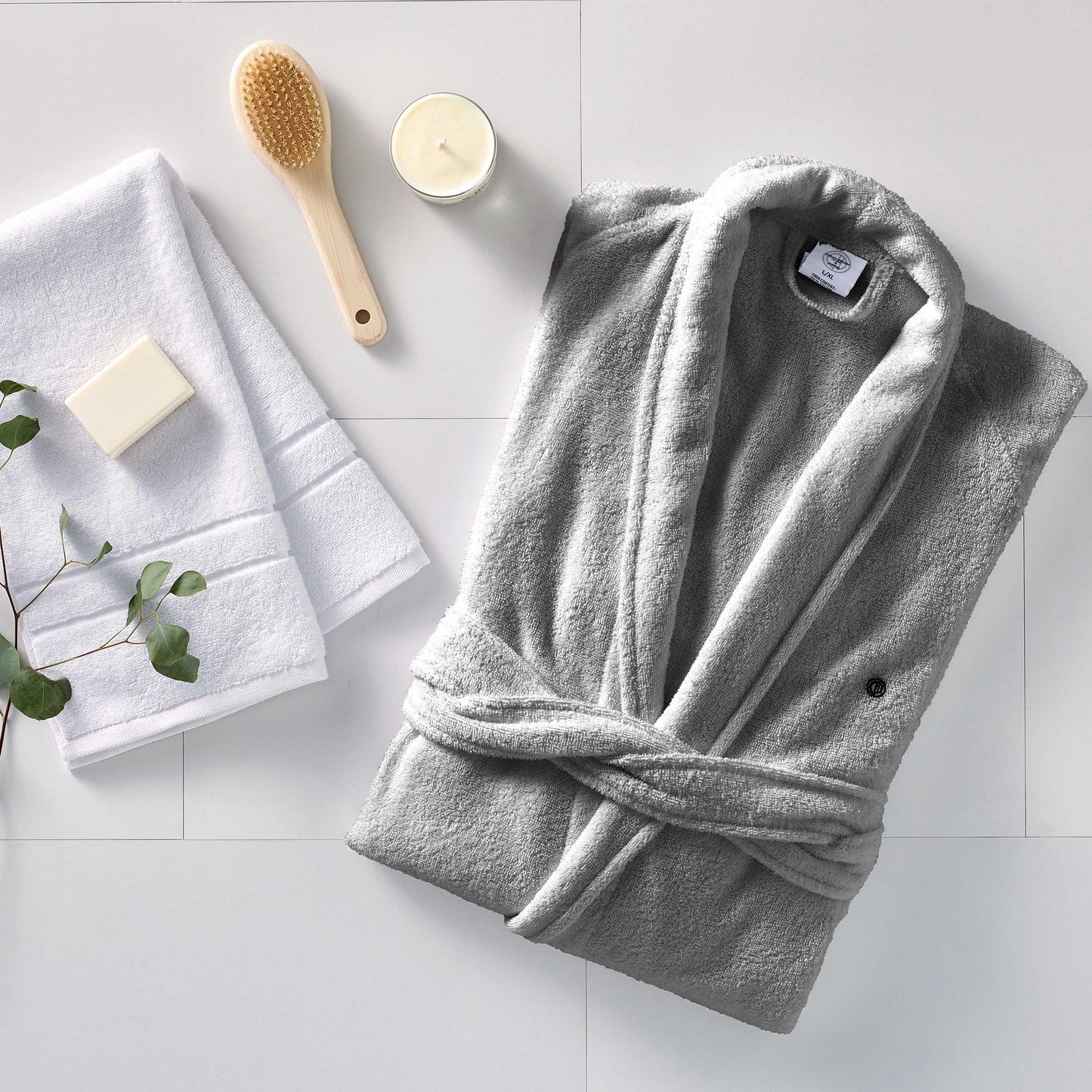 Clean Design Home® Terry Robe in Lightweight Cotton
