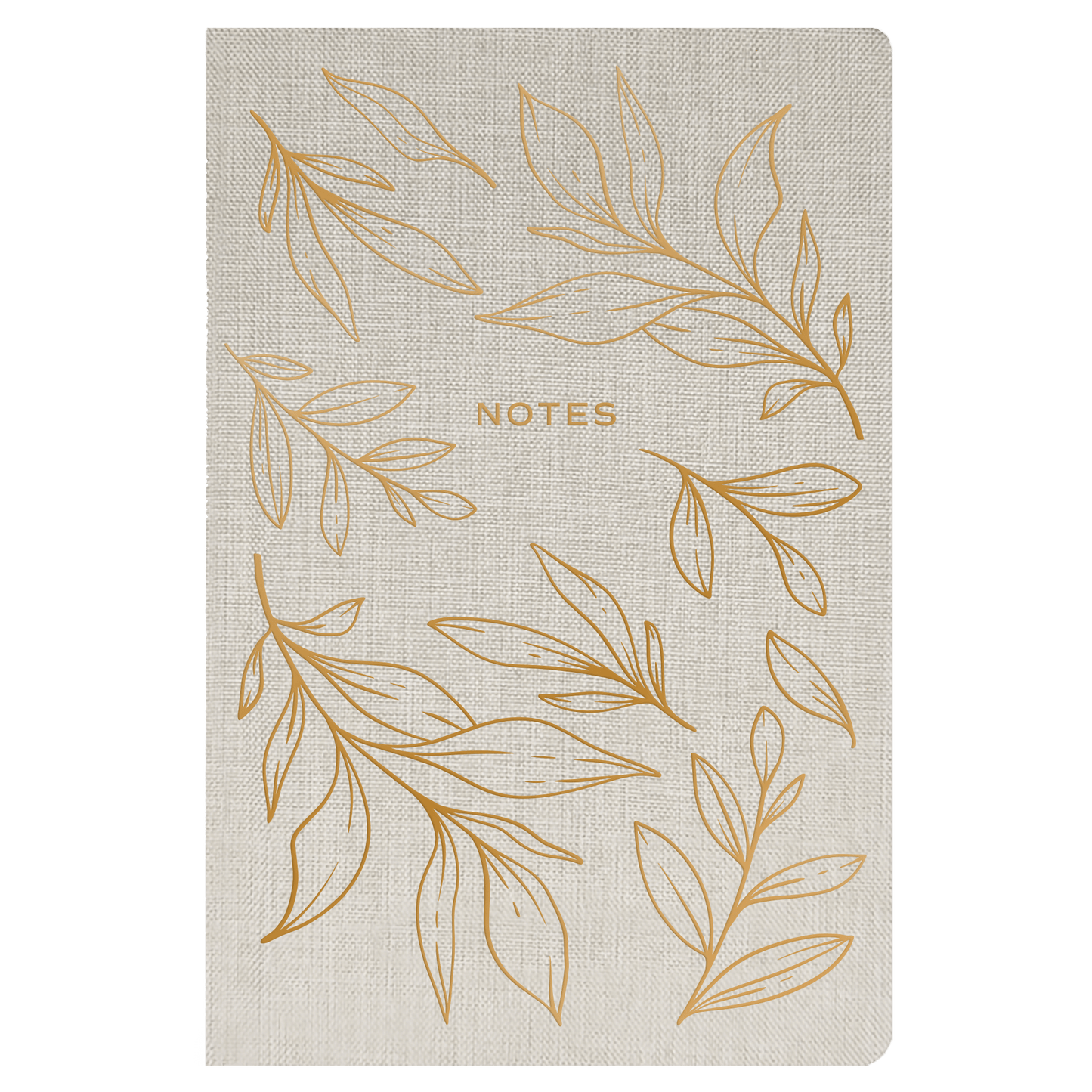 Gold Leaves Notes Journal