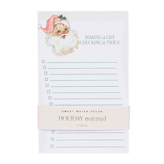 Vintage Santa Notepad
