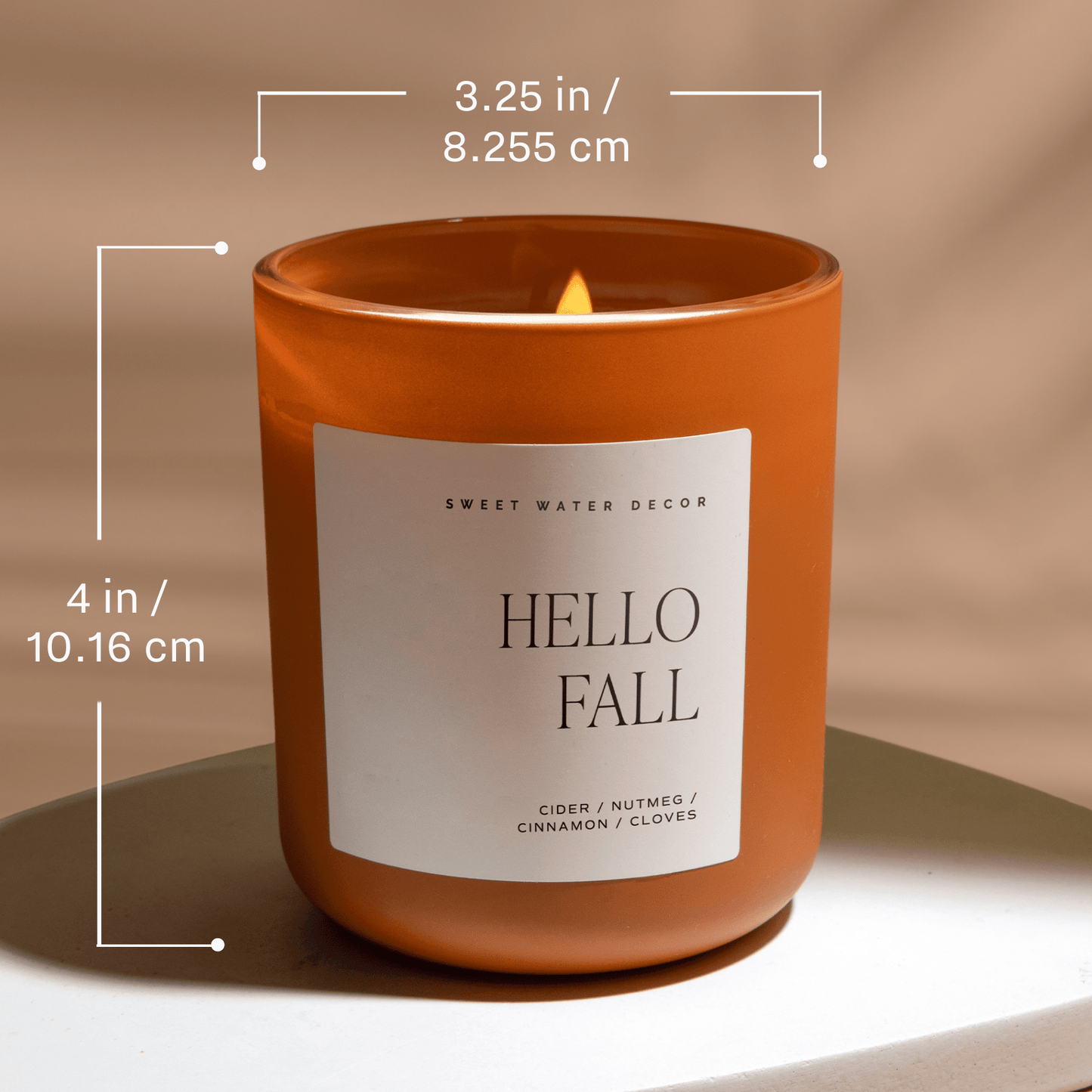 Pumpkin Pie Soy Candle - Orange Matte Jar - 15 oz (Hello Pumpkin)