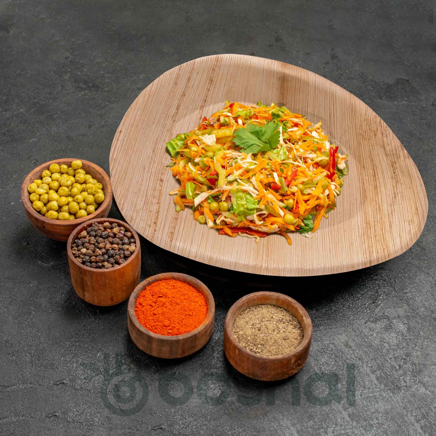 Bosnal - Palm Leaf Biodegradable Plates, 10 inch, Oval