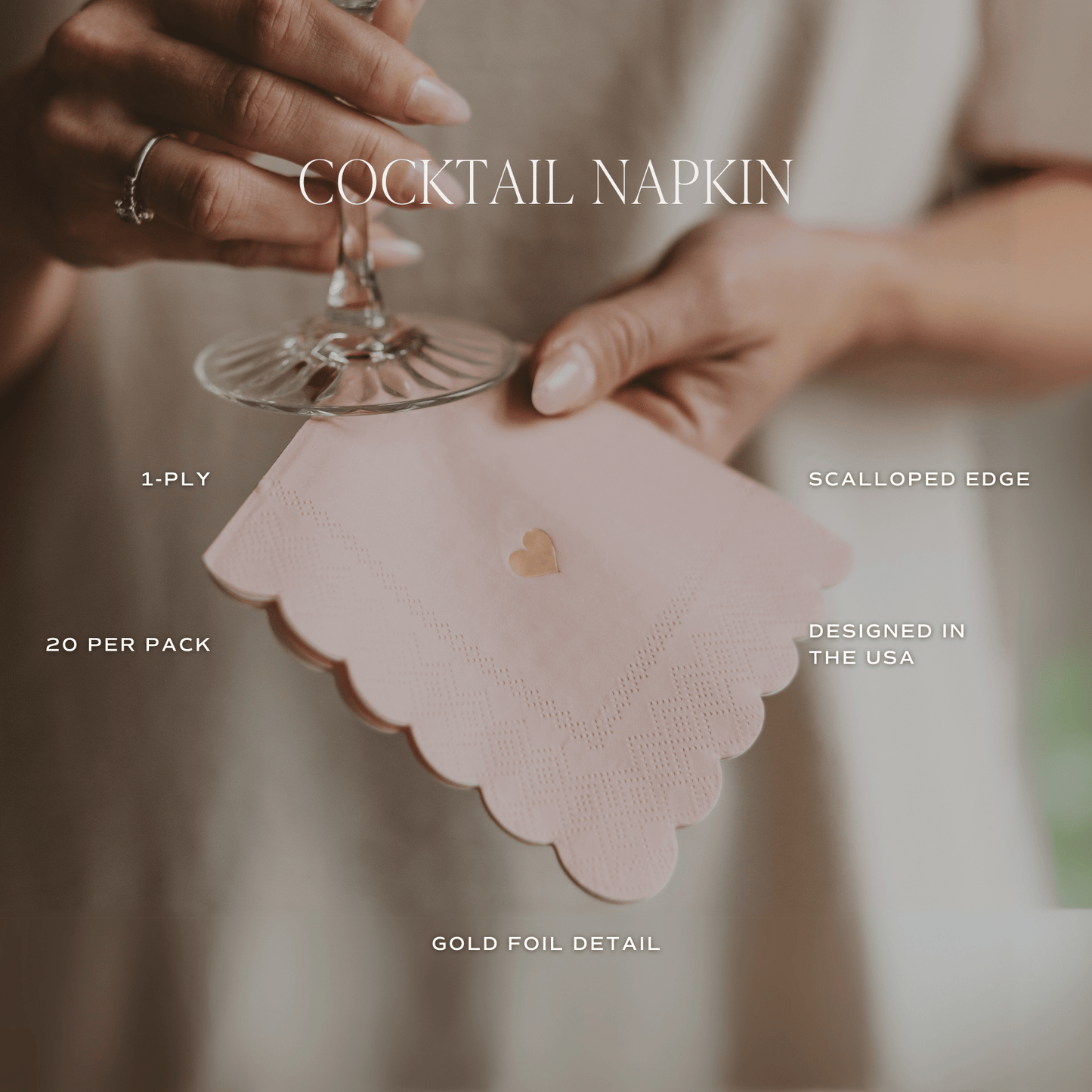 Blue Delft Cocktail Napkins