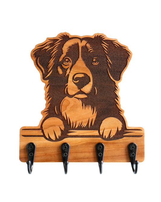 Peeking Australian Shepherd Wall Hanger