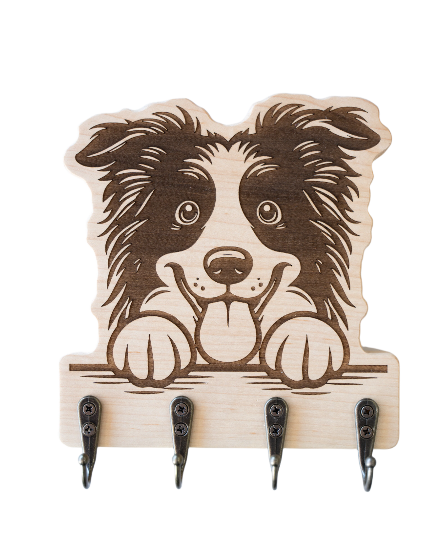 Peeking Border Collie 02 Wall Hanger