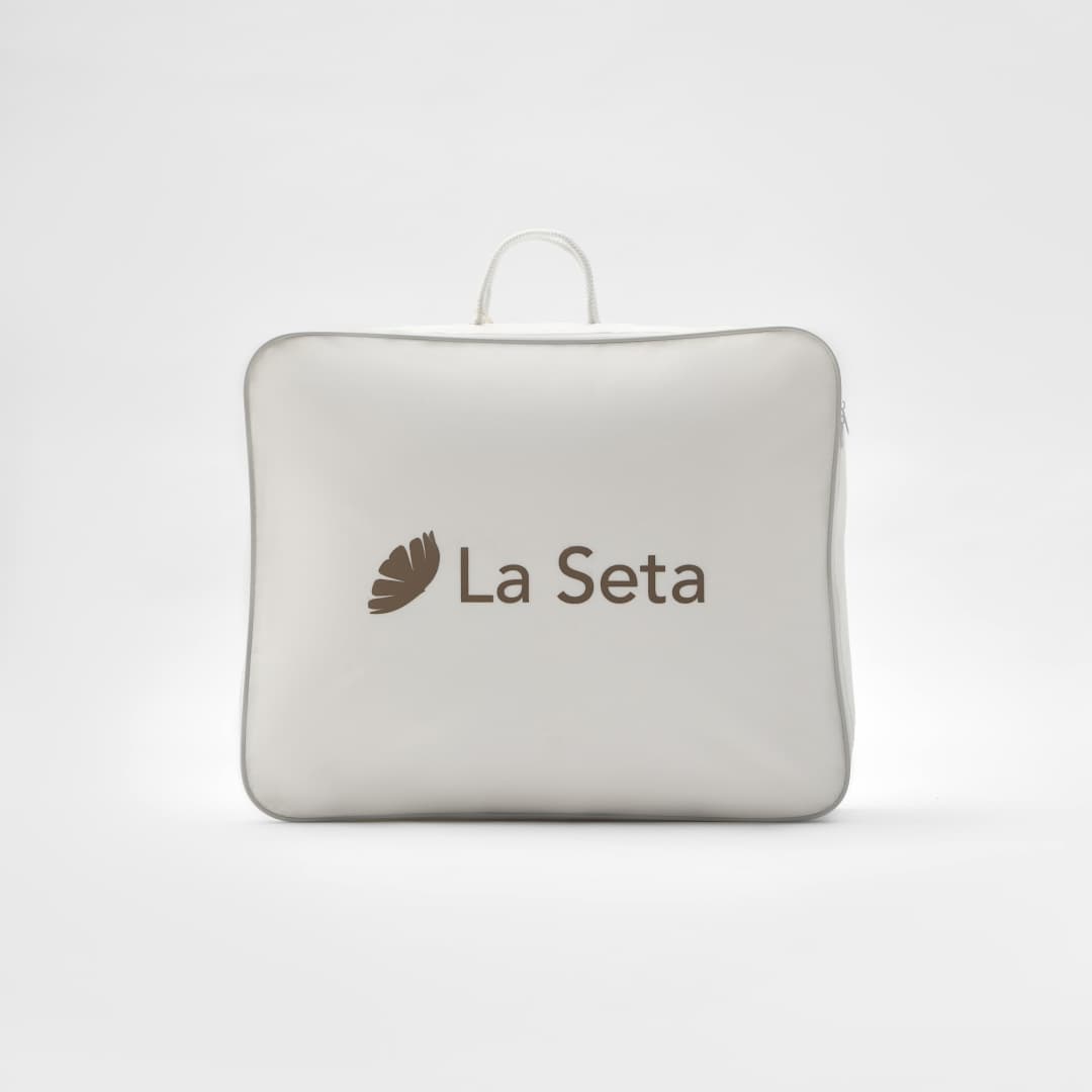 All Season Silk Filled Comforter with Cotton Shell