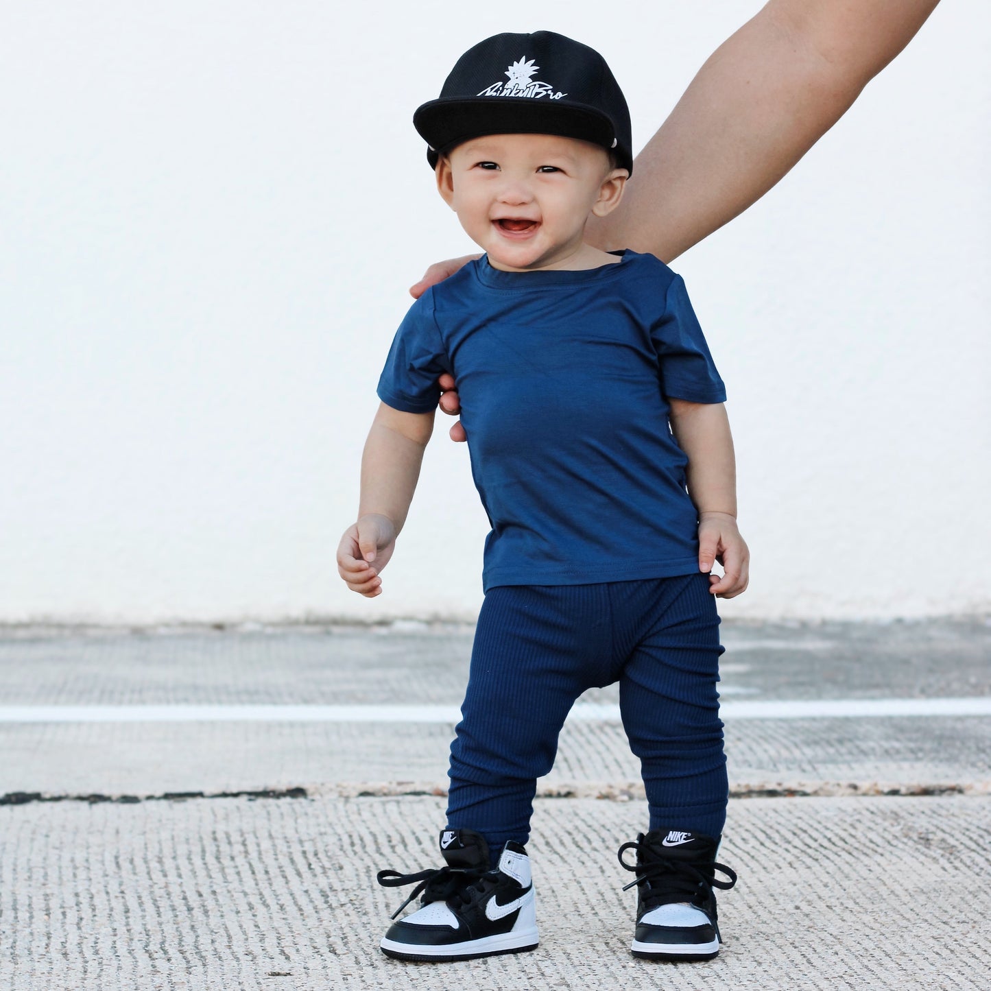 BAMBOO BASIC TEE- Navy