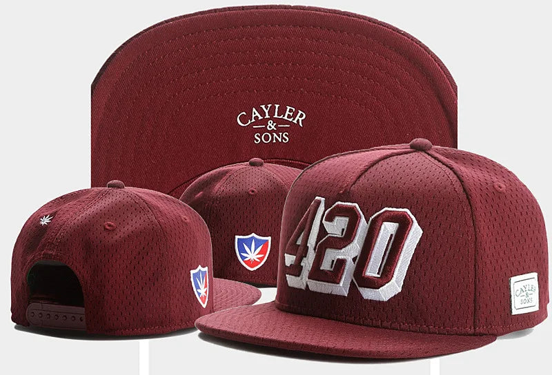 Skull Hand Snapback Hat – Flat Bill Adjustable Baseball Cap
