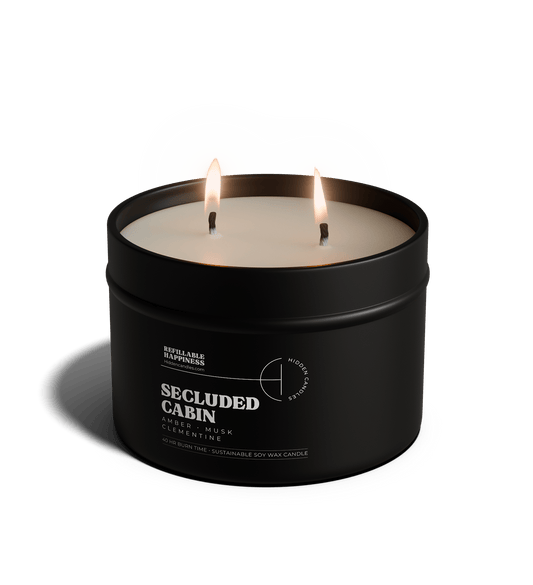 Secluded Cabin Candle 10.6 oz – Bergamot, Cedarwood & Smoked Amber
