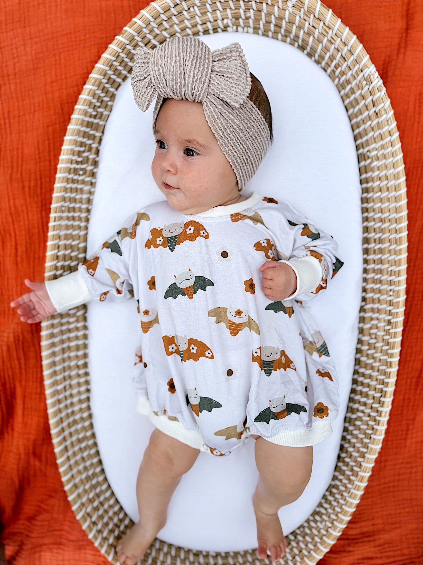 Boho Bats Bamboo Bubble Romper