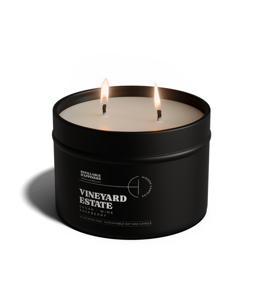 Vineyard Estate Candle 10.6 oz – Red Wine, Raspberry & Vanilla Sugar