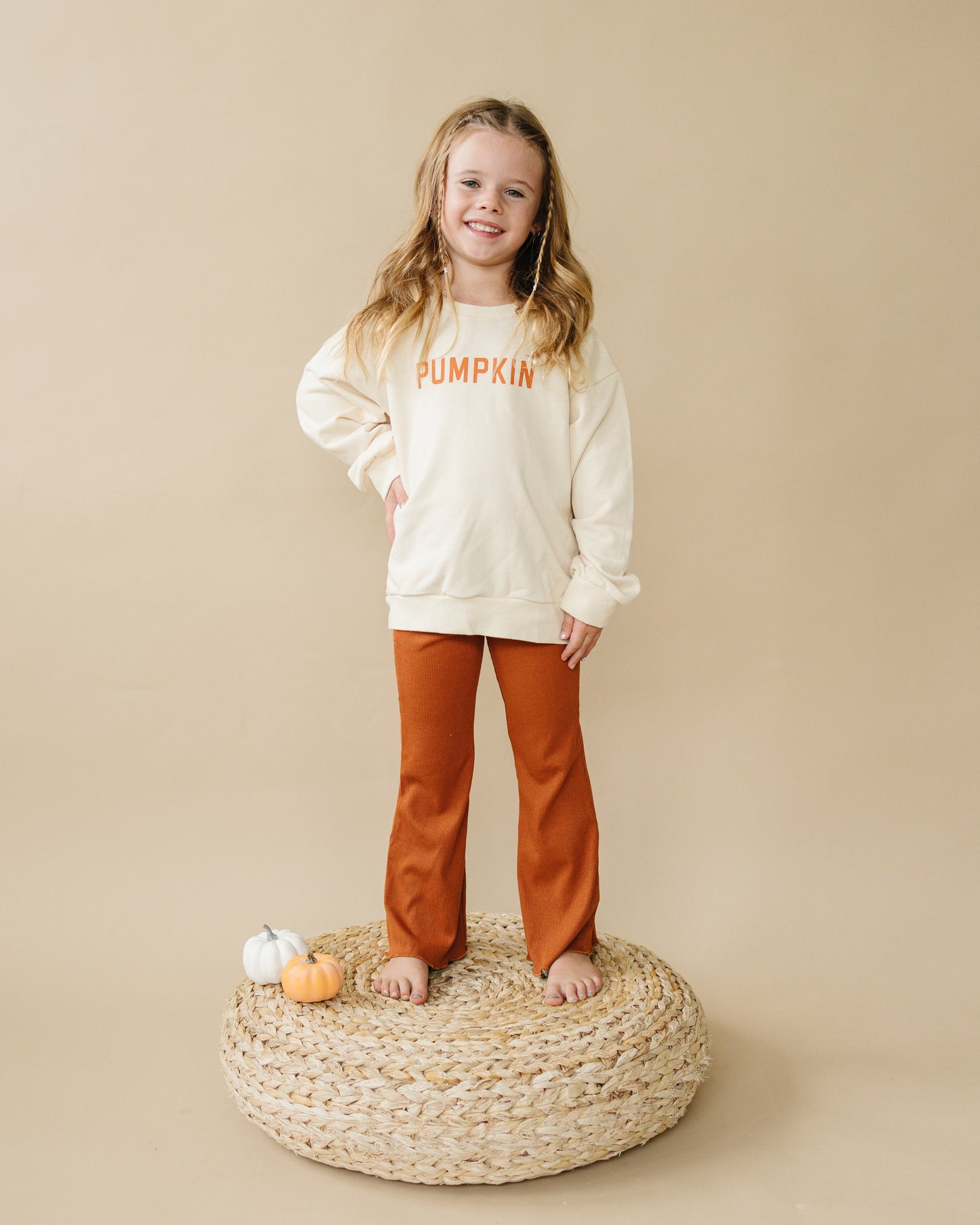 Cream ‘Pumpkin’ Crewneck Sweatshirt